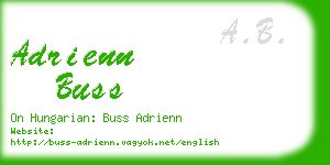 adrienn buss business card